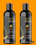 Unisex Instant Black Herbal Hair Dye Shampoo for Grey Hair Coverage Shampoo 3 in 1 Pack Of 2